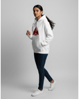 Official Kantara White Silhouette Artwork Hoodie | 280 GSM Premium Edition