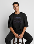 Kantara Official Divine Gaze Over Sized Black T-Shirt | 100% Cotton | Unisex Casual Wear | Premium Merchandise