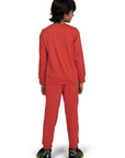 Kantara x Tresnova Cotton Knit Full Sleeves Antimicrobial Finish Tiger Printed Coordinating T-shirt And Joggers Set-Orange