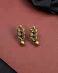 Two Layered Antique Gold Beads Handmade Terracotta Necklace Set