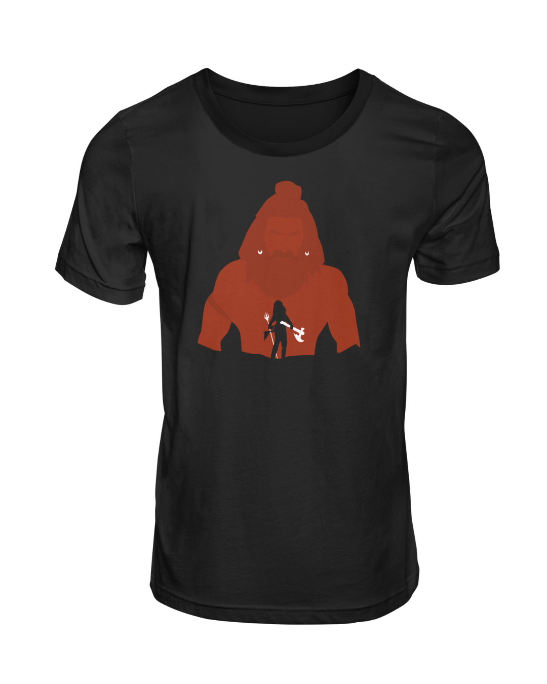Kantara Official Black Half Sleeve T-Shirt with Silhouette Kantara Official Black Half Sleeve T-Shirt with Silhouette