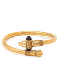 Divine Hindu Gold Plated Shiva Trishool Damaru Kada