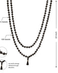 Divine Hindu Lava Stone Jaap Mala β 108 Natural Beads