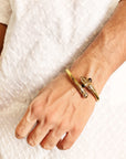 Divine Hindu Gold Plated Shiva Trishool Damaru Kada