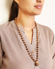 Divine Hindu Shree Om Rudraksha Necklace – 54 Beads, Lab Certified