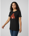 Kantara Official Black Half Sleeve T-Shirt with Silhouette Artwork | 100% Cotton | Unisex Casual Wear | Premium Merchandise