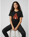 Kantara Official Black Half Sleeve T-Shirt with Silhouette Artwork | 100% Cotton | Unisex Casual Wear | Premium Merchandise