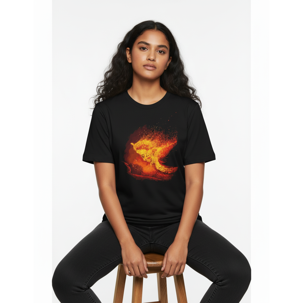 Kantara Official Divine Black Half Sleeve T-Shirt | 100% Cotton | Unisex Casual Wear | Premium Merchandise