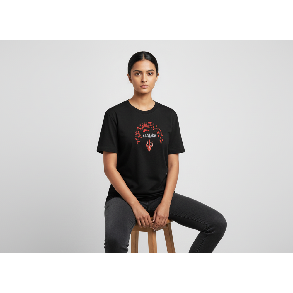 Kantara: A Legend Ilustrative Art Black T-Shirt | Premium Merchandise
