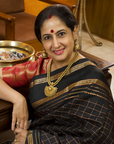 Chandramukhi — Designer Handmade Halfmoon Design Pendant Two Layered Antique Gold Color Terracotta Necklace Set
