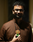 Natya Raja — Kathakali Design Handpainted Terracotta Unisex Necklace