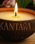 Vegan Scented Candle In Coconut Shell - Kantara Limited Edition