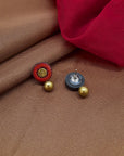 Vilasini — Flower Design Hand Painted Terracotta Jewellery Set