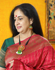 Natya Mukha — Kathakali Design Hand Painted Finish Terracotta Jewellery Set