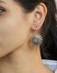 Flower Design German Silver Earring