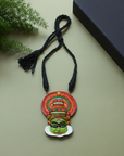 Natya Raja — Kathakali Design Handpainted Terracotta Unisex Necklace