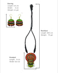Natya Mukha — Kathakali Design Hand Painted Finish Terracotta Jewellery Set