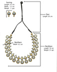 Arthika — Designer Handmade Terracotta Coin Design Choker Necklace Set