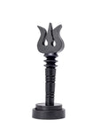 Divine Hindu Karungali Shiva Trishool with Base – Ebony Wood Carving