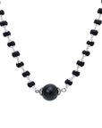 Divine Hindu Silver Cap Karungali Mala – 54 Beads, Gov. Lab Certified