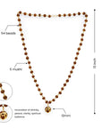Divine Hindu Shree Om Rudraksha Necklace – 54 Beads, Lab Certified