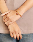 Divine Hindu Golden Cap 5-Mukhi Rudraksha Bracelet – Lab Certified