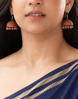 Bold Natural Shade Kiln Fired Terracotta Brown Jhumka Dangling Hanging Earring