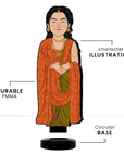 Kantara Kanakavathi Gulbonda Figurine with Stand | Limited Edition | Non-Fadable, Waterproof Glossy Print