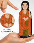 Kantara Kanakavathi Gulbonda Figurine with Stand | Limited Edition | Non-Fadable, Waterproof Glossy Print