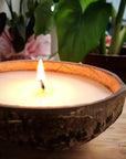 Vegan Scented Candle In Coconut Shell - Kantara Limited Edition